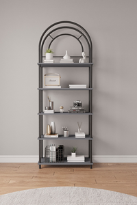 Estantería Metálica Moderna de 5 Niveles, Duradera y Multifuncional, para Libros, Plantas, Decoración del Hogar, Sala de Estar, Almacenamiento - Product Image 3