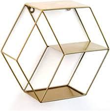 Decoration <b>Black</b> <b>Metal</b> Wall Mounted <b>Shelves</b> Geometric Hanging Rustic Wood <b>Shelves</b> Wall <b>Shelves</b> From India - Product Image 5