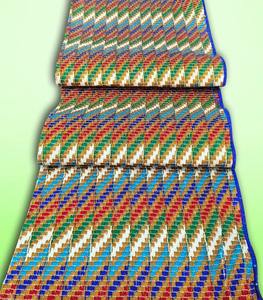 Textil Étnico para Prendas y Artesanías Africanas Auténticas, Exclusivo Tejido Jacquard Kente de 51 Pulgadas, 270 GSM - Product Image 2