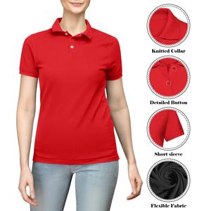 Vêtements de golf pour femmes, polo uni, t-shirt à manches courtes, col tricoté, coupe classique, polo de golf et de tennis pour femmes, manches longues - Product Image 3