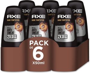 โรลออนระงับกลิ่นกาย Axe Dark Temptation สำหรับผู้ชาย แพ็ค 6 ชิ้น ขนาด 50 มล. - Product Image 1