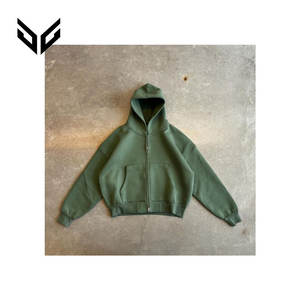 Automne hommes 100% coton épaissi sweats à capuche couleur polaire tissu tissé avec Logo personnalisé Offre Spéciale uni au printemps - Product Image 6