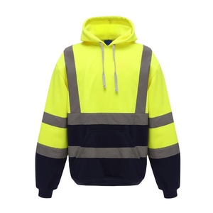 Vêtements de sécurité réfléchissants personnalisés pour la construction, sweat-shirt à capuche haute visibilité, sweat-shirt de chantier réfléchissant - Product Image 1