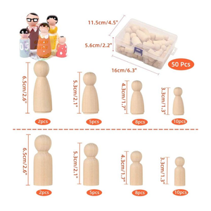 Belles poupées en bois fabriquées à la main-Prix de gros, jouets naturels de haute qualité prêts pour l'exportation directe du fabricant - Product Image 5