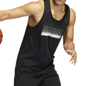 เสื้อกล้ามผู้ชายสีดำระบายอากาศได้ดีผ้านุ่มสั่งตัดตามสั่งสำหรับการใช้งาน - Product Image 5