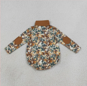 Mameluco Estampado para Bebé con Cierre, Cuello Camisero, Sin Mangas, Transpirable, Ropa Casual de Verano para Bebés y Niños Pequeños, Unisex, de Seda de Leche/Algodón - Product Image 2