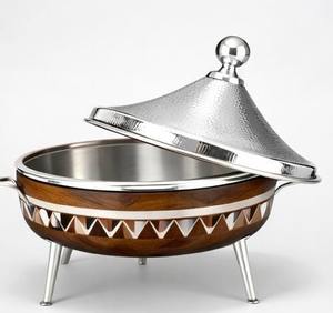 Olla de Acero Inoxidable de Lujo, Aislada, Hecha a Mano, con Tapa Martillada, Diseño Ecológico Personalizable, Compatible con Todas las Estufas - Product Image 6