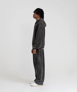 Sudadera con Capucha de Forro Polar de Algodón para Hombre, Talla Grande, Antiencogimiento, Transpirable, con Bolsillo Delantero, Etiqueta Privada OEM, Ropa Casual de Invierno para la Calle - Product Image 4