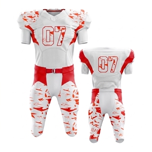 Uniforme de Fútbol Americano, Conjunto de Jersey Transpirable de Poliéster para Jugadores Adultos, Ropa Deportiva Personalizada OEM para Equipos - Product Image 1
