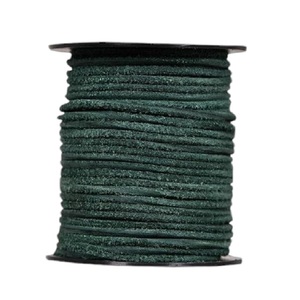 Cordón de cuero genuino de grano superior redondo de 2mm al por mayor para la fabricación de joyas para pulseras, collares suministrados por fabricante indio - Product Image 1