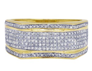 Bague pour homme exclusive en diamant Moissanite clouté de style hip hop à coupe ronde en argent sterling S925 - Product Image 2