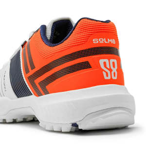 Calzado Deportivo SOLM8 S8 3.0 para Cricket y Césped Artificial, Combinación de Colores Blanco/Naranja - Product Image 4
