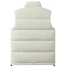 Chaleco de invierno OEM personalizado de fábrica al por mayor chaqueta acolchada de poliéster 100% para hombres y mujeres diseño de cremallera sin mangas - Product Image 6