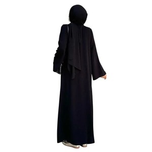 Venta caliente abaya mujeres musulmanas vestido al por mayor Turquía abaya mujeres musulmanas vestido 2024 en color sólido - Product Image 6