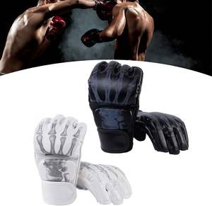 Gants de MMA demi-doigts de haute qualité, nouveau produit du fabricant pour les combats, l'entraînement de boxe, en cuir PU - Product Image 5