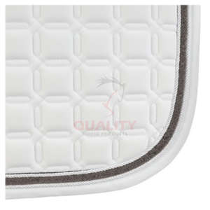 Premium English saddle pad offering quilted <b>cushioning</b> breathable lining durable construction and comfort for horse saddle pad - Product Image 2