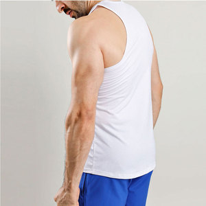 Venta directa de fábrica de alta calidad transpirable 100% algodón de secado rápido Casual Tank Top para hombres gimnasio ejercicio - Product Image 4