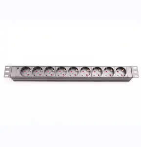 Power Distribution Units(PDU)19 Inch Rack-mounted 9-channel Shuko Sockets with Indicator