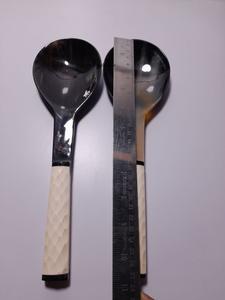 Ensemble de couverts en corne de la meilleure qualité, service à salade avec manche en os, lot de 2 ustensiles de cuisine en métal de haute qualité - Product Image 2