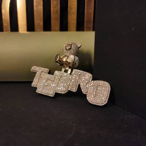 Pendentif Hip Hop TEDRO en Moissanite, plaqué argent sterling, acier inoxydable, 6,5 carats, certifié par une tierce partie, style bouddhiste tibétain - Product Image 2