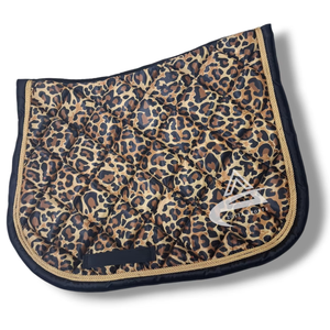 Almohadillas de sillín con estampado de leopardo multiusos de estilo profesional, almohadillas de sillín con tema Ecuestre para montar a caballo - Product Image 1