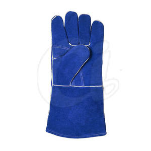 Nueva llegada Guantes de soldador de cuero de protección de diseño único con etiqueta privada - Product Image 3