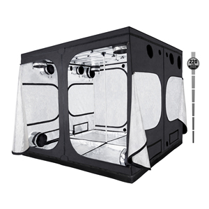 PRO GROWTENT 300x300x220cm GROW BOX INDOOR HYDROPONIC ARMARIO CULTIVO ARMOIRE CULTURE GROW CABINET ARMADIO COLTURA GROW TENT