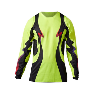 Chemise de maillot de moto unisexe imprimée à manches longues respirante OEM ODM Design Made Polyester Jerseys pour hommes et femmes - Product Image 1