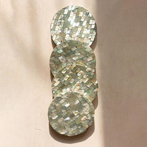 Nacre incrustation sous-verres prix compétitif du meilleur fournisseur MOP mosaïque boisson caboteur - Product Image 5