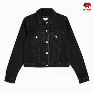 แจ็คเก็ตยีนส์ดีไซน์เฉพาะของ Ryan Pro Gear สำหรับผู้หญิง ทรงปกติ ผ้าระบายอากาศ พร้อมโลโก้แบบกำหนดเอง - Product Image 4