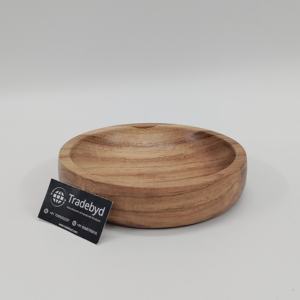 Saladier en bois d'acacia écologique Fait à la main Petit bol de service au fini brillant de luxe pour cadeaux et décoration de table par Tradebyd - Product Image 4