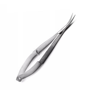 Tijeras de resorte en forma de bayoneta curvada afilada 215 mm 5,12 pulgadas Neuro Instruments Micro Tijera para ojos - Product Image 2