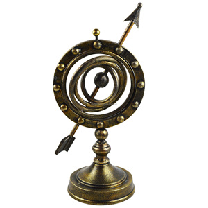 Globo esférico armilar de diseño metálico con vajilla de metal de fábrica, globo para laboratorio de oficina y diseños escolares, globo metálico antiguo - Product Image 6