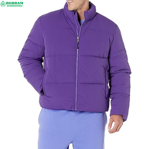 Outdoor Wear Men's Puffer Jacket Puffy <b>Bubble</b> <b>Coat</b> Warm Comfortable Breathable Eco-Friendly Stand Collar Zipper Closure - Product Image 5