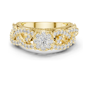 Anillo de Diamante Cultivado en Laboratorio de 0.824 CT para Mujer, Claridad VVS-VS EF, Oro de 18KT, 14KT, 10KT y Plata 925, Oro Rosa, Amarillo y Blanco - Product Image 3