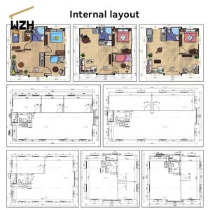 Casa de contenedores expandible sobre ruedas, casa <span class=keywords><strong>móvil</strong></span> prefabricada de 19x20 pies, casas con muebles de 20 pies - Product Image 3