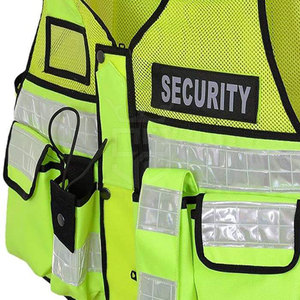 Chaleco de seguridad reflectante para trabajo, ropa de trabajo impermeable, chaleco de seguridad ligero para hombres al por mayor - Product Image 5