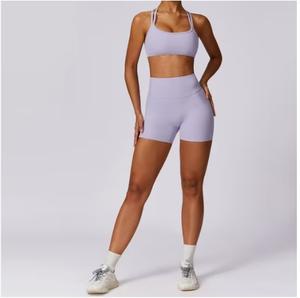 Vêtements de sport taille haute pour femmes respirant sans couture avant sans couture taille élastique Leggings de yoga-grande taille en Spandex/Nylon - Product Image 3