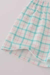 Ensemble short smocké brodé étoile de mer verte tenue d'été confortable pour garçons avec haut à motif solide mignon - Product Image 4