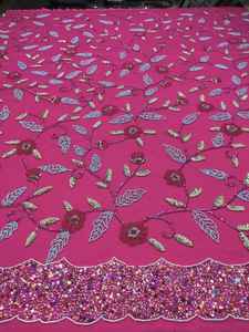 Vestidos Casuales Aabya, Bordados a Mano con Cuentas, Modestos, con Patrón 3D, Logotipo Frontal, Cintura Imperio, Suministro ODM - Product Image 4