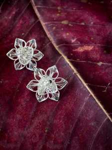 Meilleures ventes de boucles d'oreilles Kusum Bloom de haute qualité faites à la main de haute qualité bijoux indiens avec éclat scintillant fournisseur direct - Product Image 2