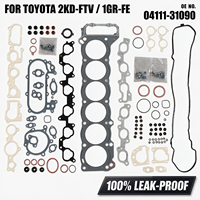 04111-30060 04111-31090 Kit de joints de révision moteur pour Toyota 2KD-FTV 1GR V6 Hilux Prado Hiace, ensemble complet de réparation et de reconstruction du moteur
