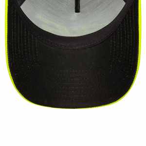 Casquette de camionneur à 5 panneaux en maille personnalisée de haute qualité, deux couleurs, logo brodé, tissu en toile performant, réglable, unisexe - Product Image 4