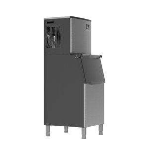 Machine à glaçons commerciale 400 lb/24h en acier inoxydable avec stockage de 250 lb, nettoyage automatique, glaçons rapides en 11-20 min - Product Image 2