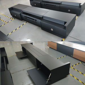 100/120 pouces Style rétro Villa meubles cadre en bois massif marbre haut meuble de rangement meuble TV <span class=keywords><strong>pour</strong></span> 4K Ultra courte portée <span class=keywords><strong>projecteur</strong></span> - Product Image 3