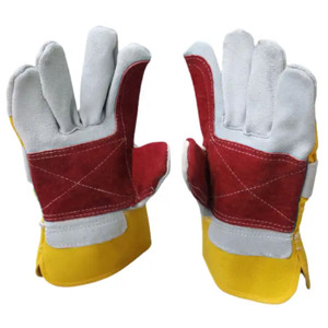 Guantes de trabajo de calidad superior Protección de aparejo canadiense Trabajadores Guantes de cuero de seguridad de trabajo industrial - Product Image 3
