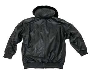 Veste en cuir à col mandarin coupe-vent à capuche de couleur personnalisée Logo personnalisé pour unisexe Vêtement d'extérieur décontracté d'hiver Design avant - Product Image 6