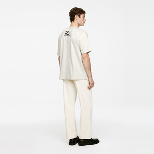 280 GSM 100% algodón personalizado en blanco camisas de hombre logotipo personalizado impreso camisetas - Product Image 6