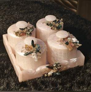 Luxury Oval Resin & Glass Dry Fruit Storage <b>Jar</b> Airtight Food Container with Clip-on Lid for Presents Kitchen Use - Product Image 3