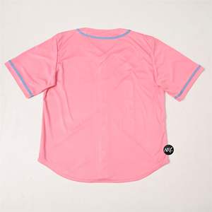 Maillot de baseball vente en gros respirant personnalisé col en V Softball chemise de sport hommes et femmes broderie Sublimation lettre maillot de baseball - Product Image 6